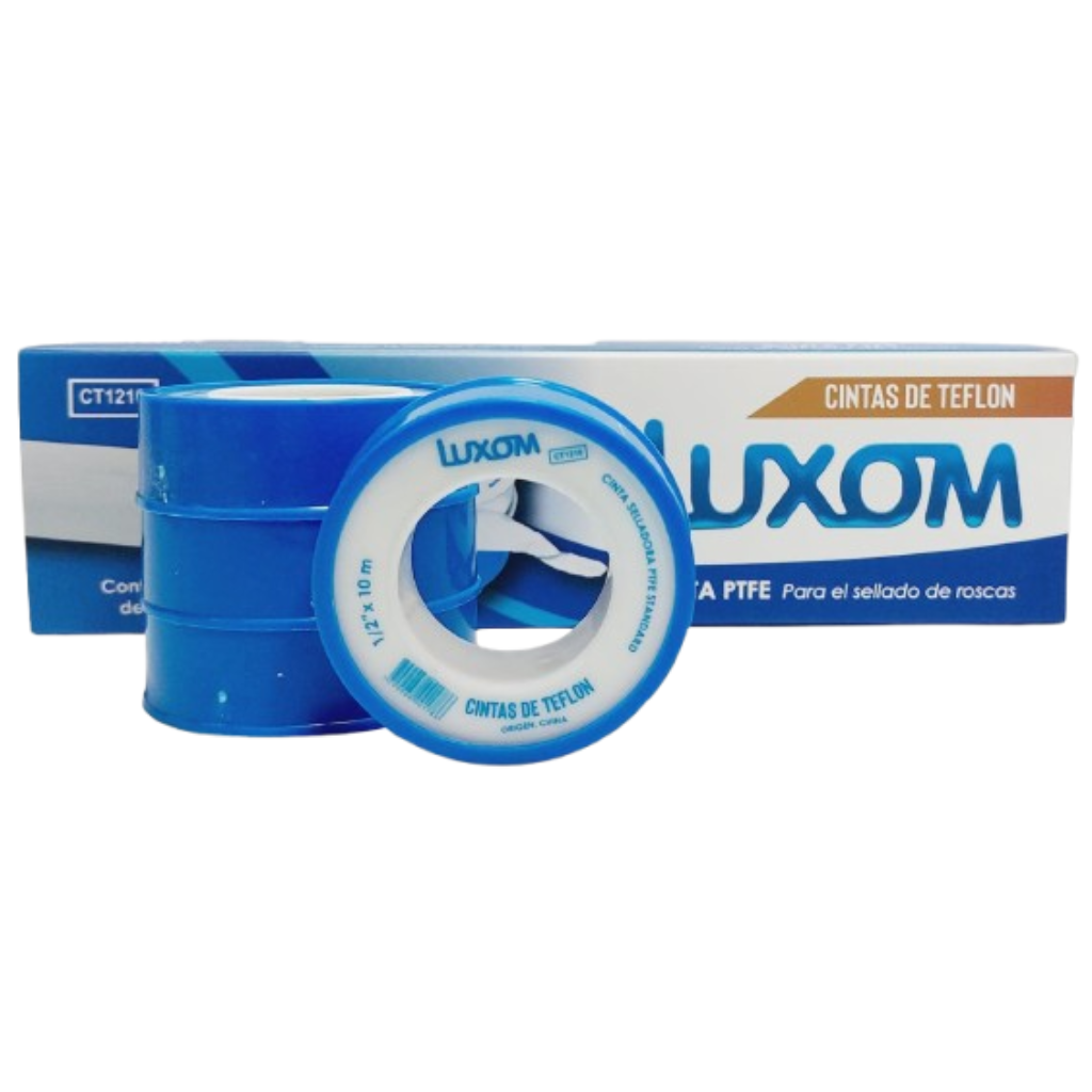 Cinta Teflón 1/2 Luxom 10mts