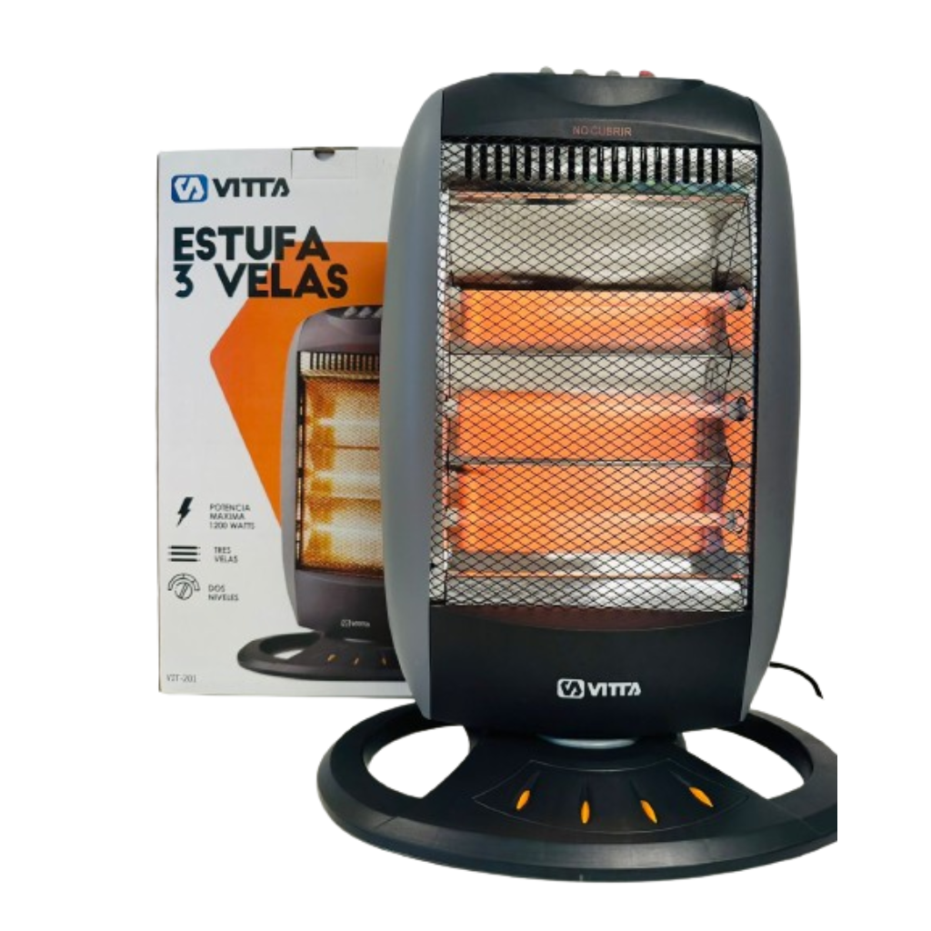 Estufa Cuarzo Vitta 3 velas VIT-201