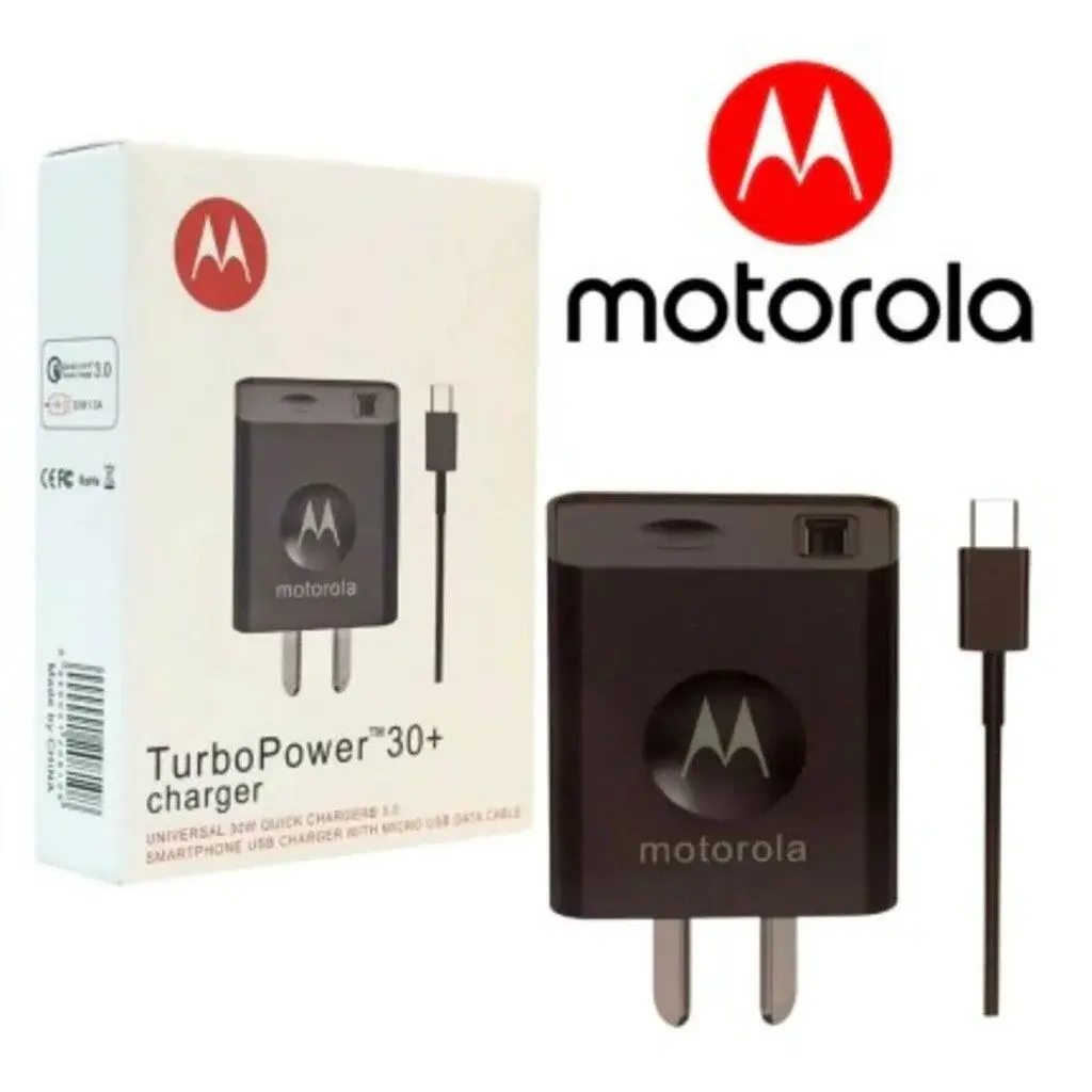 Cargador Motorola con cable en caja