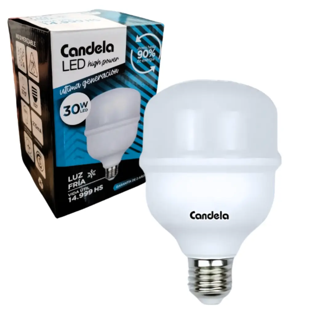 Lampara Led High Power 30w luz fría – Candela