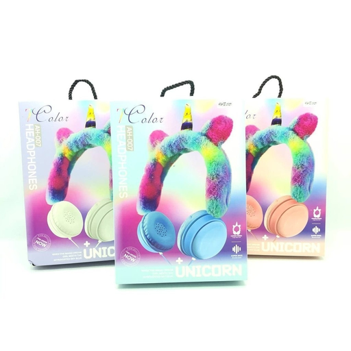 [JUL887] Auriculares Unicornio Peluche