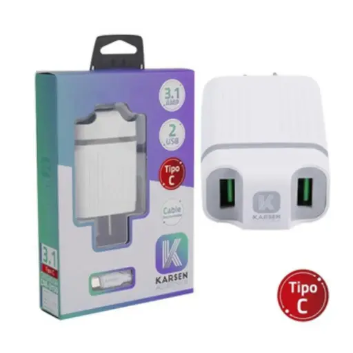 [7400] Cargador Karsen USB tipo C
