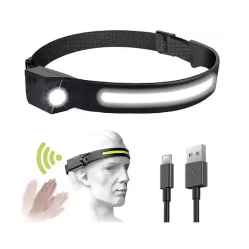 [LX200] Linterna minera Led Vincha con sensor